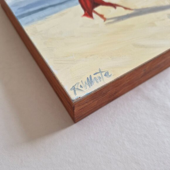 “Dancing With My Shadow” Original Oil Painting by Robin White on Wood Panel 10” - Picture 6 of 11